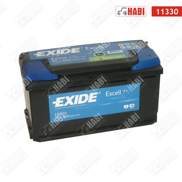 Akkumulátor  12V 95Ah 800A jobb+ EXIDE Excell