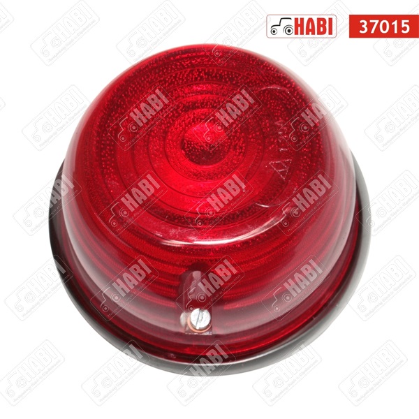 Kör szélességjelző lámpa piros d=85x50 mm