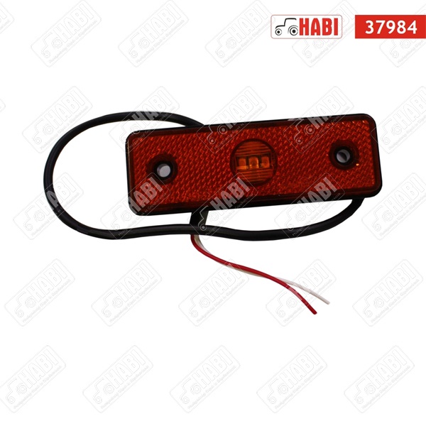 Szélességjelző lámpa LED piros 100x35x10 mm 12 V-24 V
