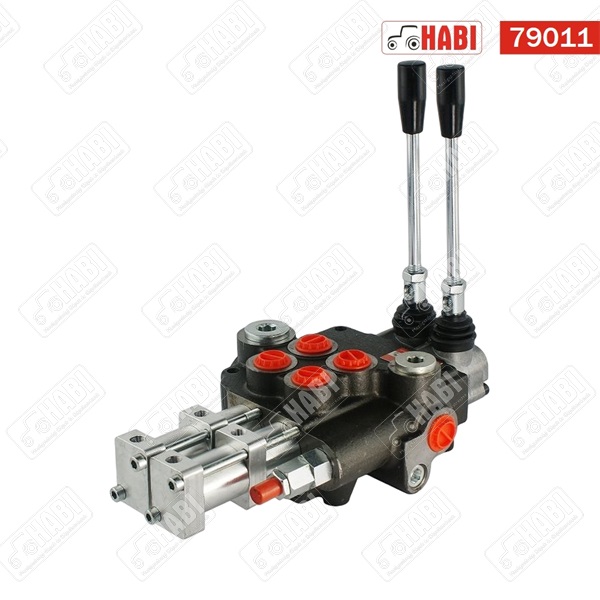 Hidraulika elosztó 2 karos 3/4 80 liter/perc PNEUMATIKUS vezérlésű