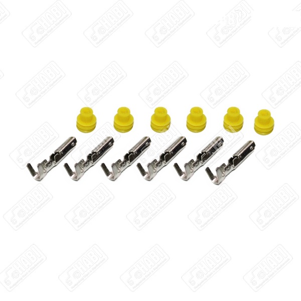 6 ERES CSATLAKOZÓ+TÖMÍTÉS+VEZETÉK ANYA 1.5MM