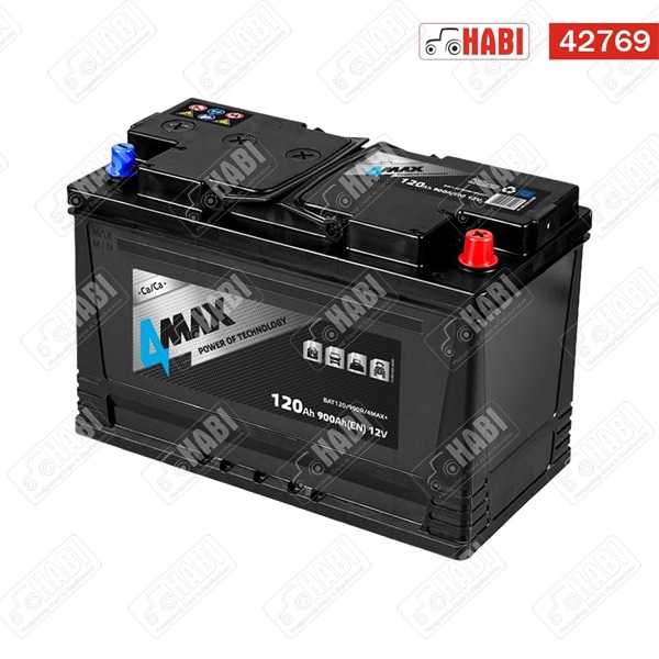 Akkumulátor 120Ah 900A R+ 4MAX