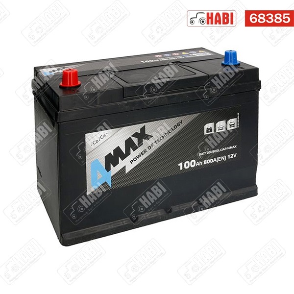 Akkumulátor 12V 100Ah 800A bal+ 4MAX