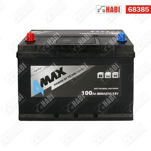 Akkumulátor 12V 100Ah 800A bal+ 4MAX
