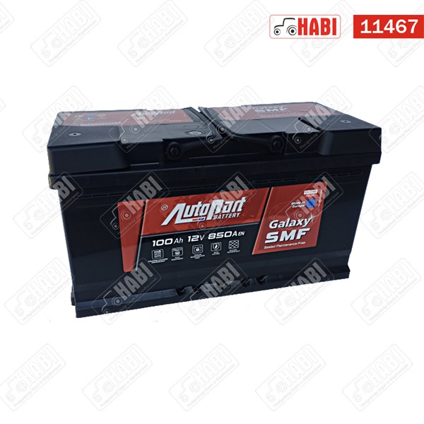 Akkumulátor 12V 100Ah 850A jobb+ AutoPart Galaxy SMF (New Holland CSX és TX66 kompatibilis)