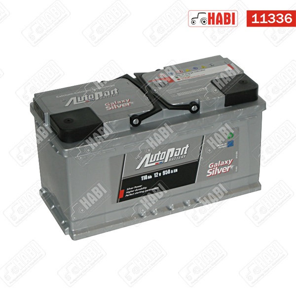 Akkumulátor 12V 110Ah 950A  jobb+ AutoPart Galaxy Silver (New Holland CSX és TX66 kompatibilis)