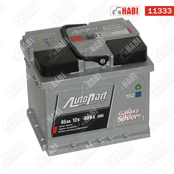 Akkumulátor 12V 45Ah 480A jobb+ AutoPart Galaxy Silver