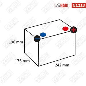 Akkumulátor 12V 56Ah 480A jobb+