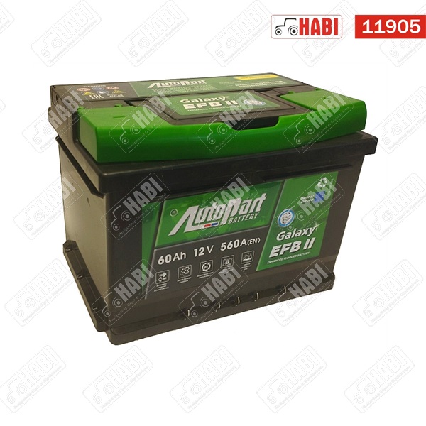 Akkumulátor 12V 60Ah 560 jobb+ AutoPart GALAXY EFB Start-Stop