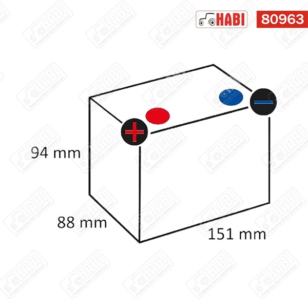 Akkumulátor 12V 6Ah 105A bal+ VARTA