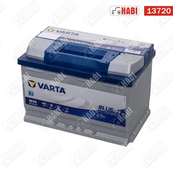 Akkumulátor 12V 70Ah 760 jobb+ EFB Start-Stop Varta