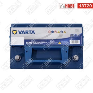 Akkumulátor 12V 70Ah 760 jobb+ EFB Start-Stop Varta