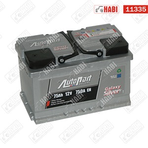 Akkumulátor 12V 75Ah 750A jobb+ AutoPart Galaxy Silver