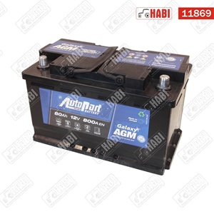 Akkumulátor 12V 80 Ah 800 A L5 AGM