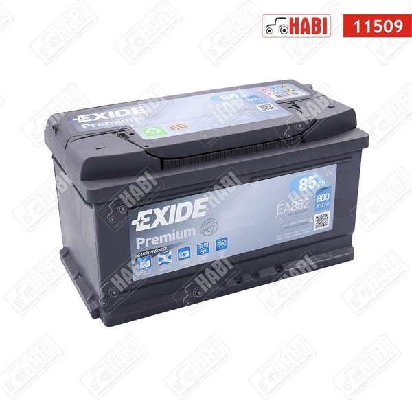Akkumulátor 12V 85Ah 800A jobb+ EXIDE Premium