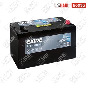 Akkumulátor 12V 95Ah 800A jobb+ Exide Premium