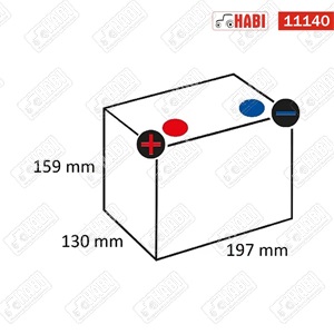 Akkumulátor 12 V 32 Ah bal+