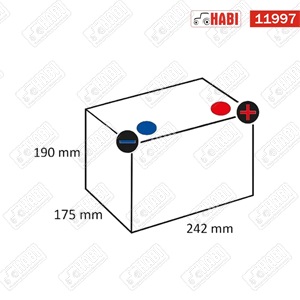 Akkumulátor 12v 60Ah 540A jobb+
