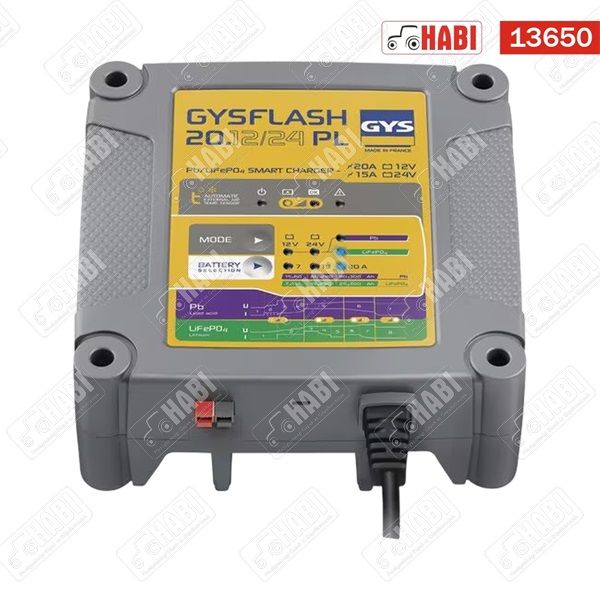 Akkumulátor töltő 12-24V 20 A min 15-300 A max (480 W) GYS