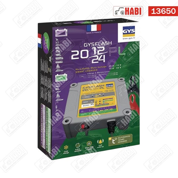Akkumulátor töltő 12-24V 20 A min 15-300 A max (480 W) GYS