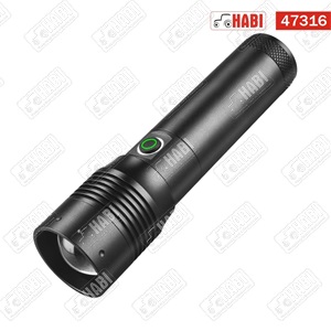 Akkumulátoros kézi LED zseblámpa 20W, 800 Lumen, 6 funkciós, 3000mAh