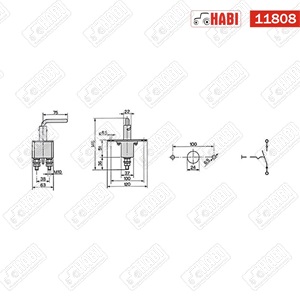 Áramtalanító kapcsoló 12/24 V COBO