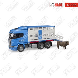 BRUDER Scania állatszállító teherautó