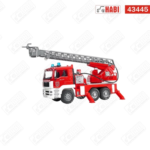 BRUDER Scania tűzoltóautó forgólétrával