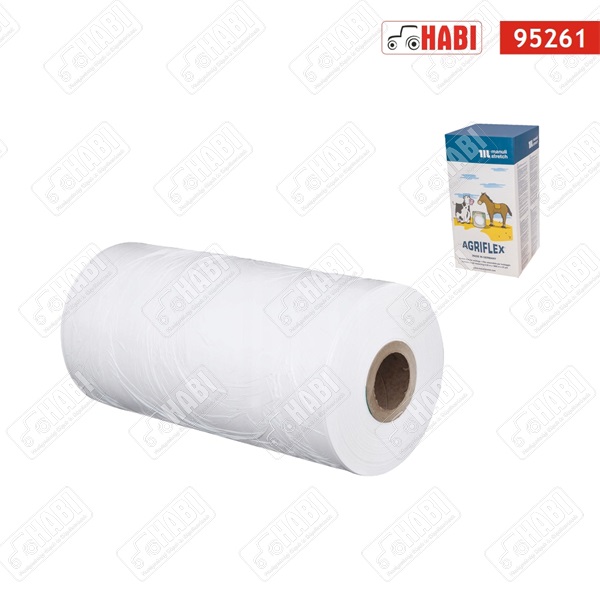 Bálacsomagoló fólia 750x1500 Manupackaging Agriflex (fehér)
