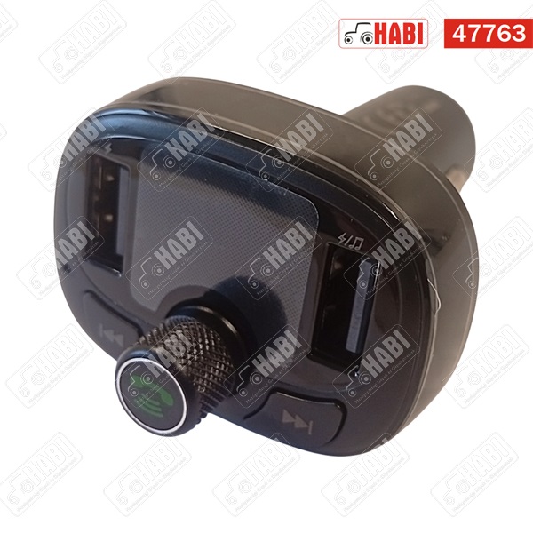 Baseus Bluetooth FM Transmitter autós töltővel, LED kijelző, mikrofon, 18 W, fekete