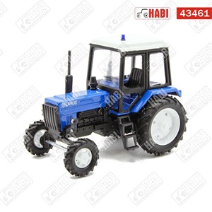 Belarus Traktor modell kék villogóval FÉM KÉK