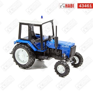 Belarus Traktor modell kék villogóval FÉM KÉK