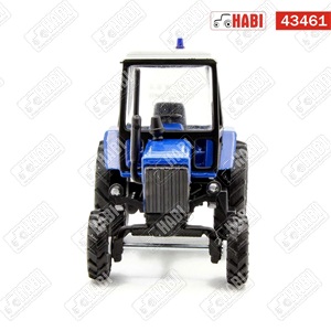Belarus Traktor modell kék villogóval FÉM KÉK