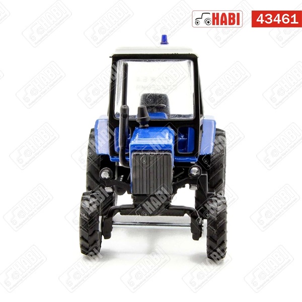 Belarus Traktor modell kék villogóval FÉM KÉK
