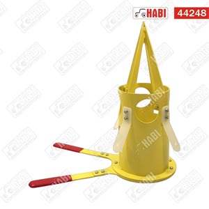Big-Bag zsák adagoló fém, sárga /zsákleeresztő zsalu/ HBR