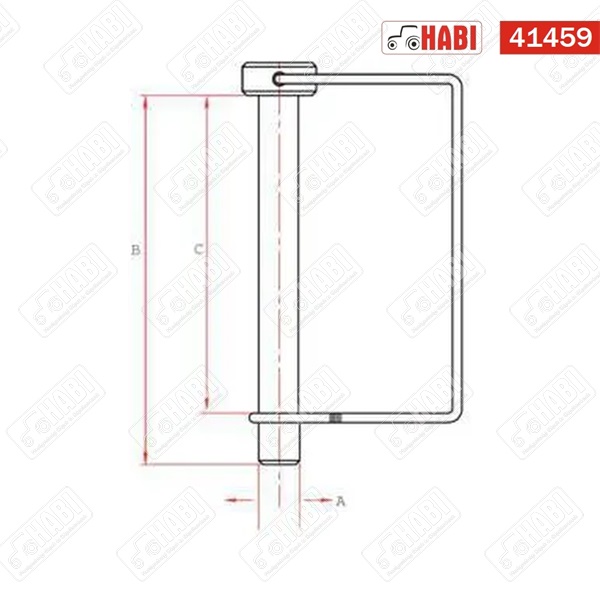 Biztosító elem 12x67 mm négyszög