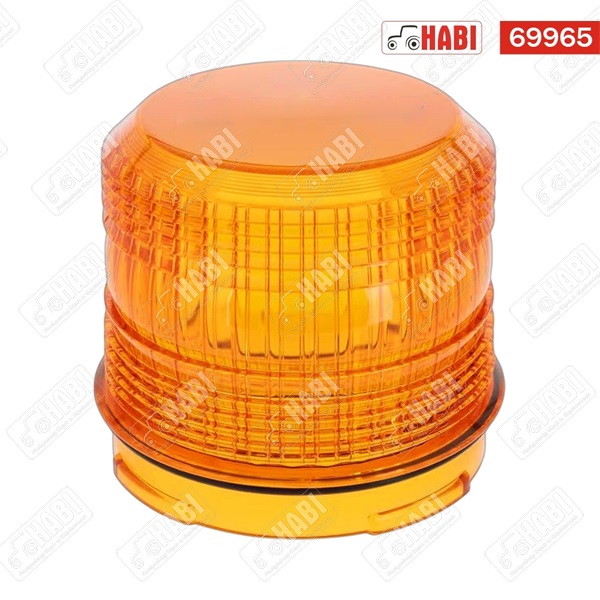 Búra sárga, villogó figyelmeztető fényjelzéshez