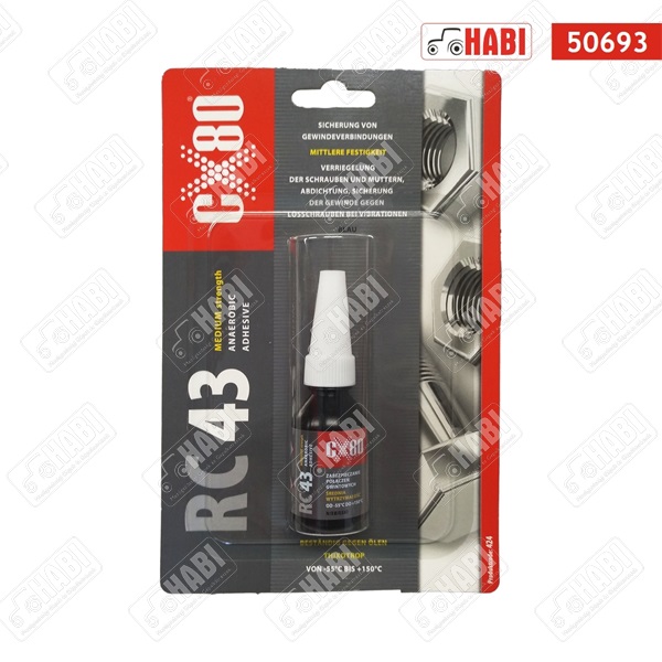 CX-80 Oldható csavarrögzítő RC-43 10ml
