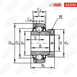Csapágy 205 KRRB FAG
