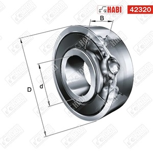 Csapágy 6001 2RS C3 INA/FAG