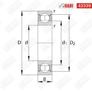 Csapágy 6014 2RS C3 SKF