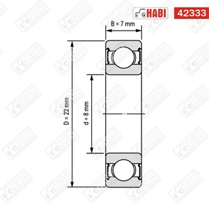 Csapágy 608 2RS INA/FAG