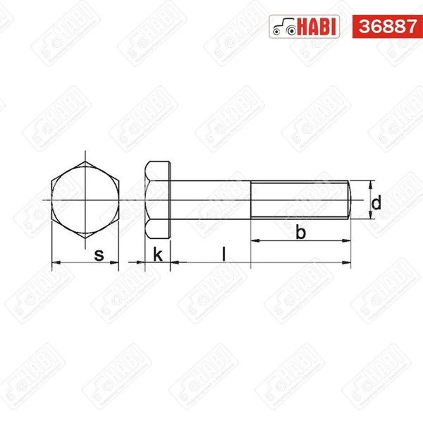 Csavar M10x1,5x45 RM 10.9 natúr