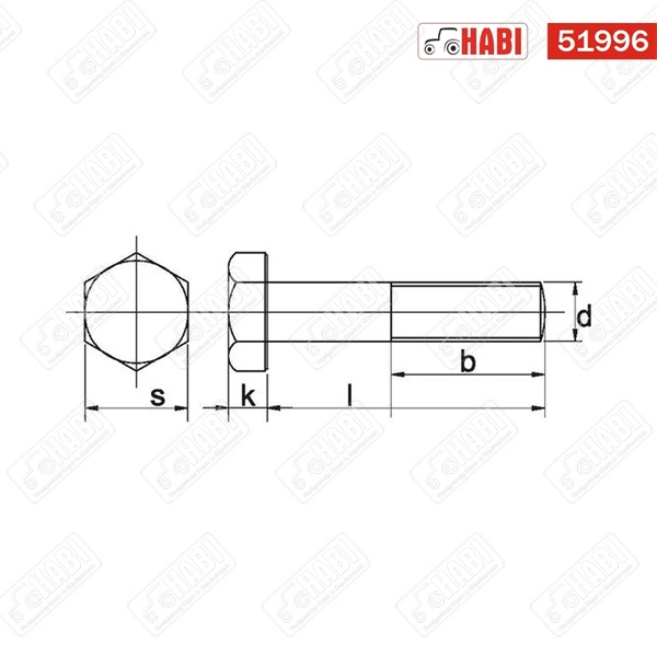 Csavar M12x1,25x50 RM 12.9