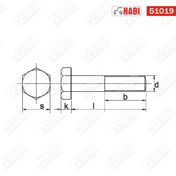 Csavar M8x100 RM 8.8 galvanizált