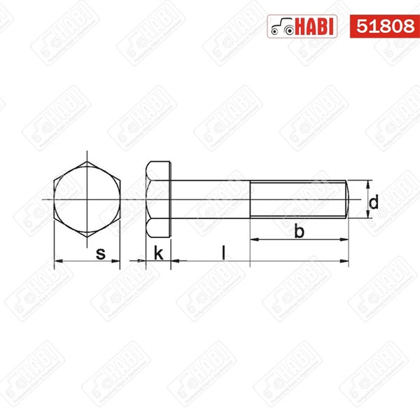 Maschio csavar komplett M10x1,25x30 10,9