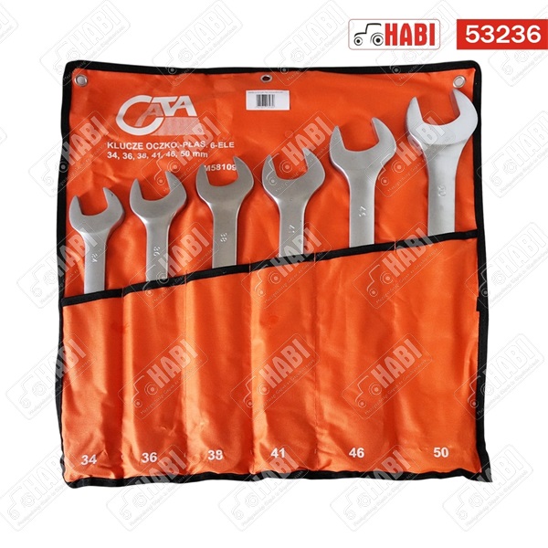 Csillag villáskulcs 6 db-os 34-50 mm /CATA/