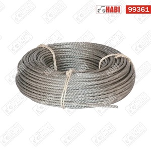 Drótkötél D=6 mm 6x19+FE horganyzott "FM"