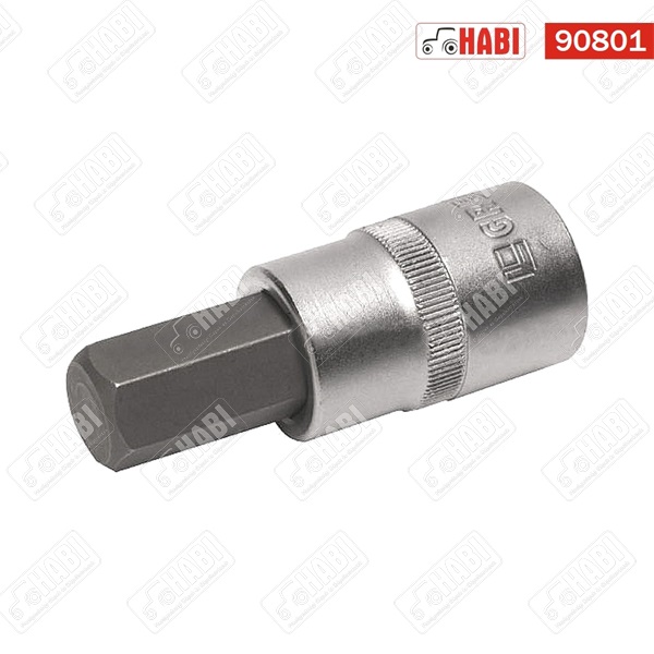 Dugókulcs bitfej 1/2 colos 6 lapú d=17 mm