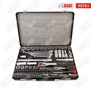 Dugókulcs készlet 1/4 colos, 1/2 colos 82 részes